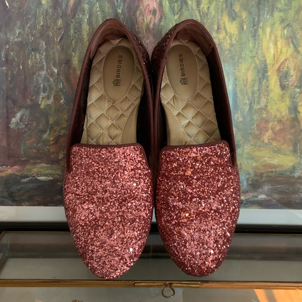 Birdies Pink Shimmer Flats 8.5